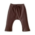 thumbnail image 1 of Utoimkio Toddler Baby Girls Cotton Pull On Pants Casual Elastic Waist Leggings for Infant Girls, 1 of 5