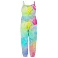 thumbnail image 1 of Utoimkio Toddler Baby Girls Jumpsuit One Piece Casual Print Sleeveless Strap Romper Harem Pant with Pockets Summer Outfit Clothes, 1 of 5