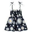 thumbnail image 1 of Utoimkio Toddler Baby Girls Summer Outfits Overalls Floral Print Princess Dress Crisscross Halter Casual Party Dresses Summer Clothes for Girls 1-6 Years, 1 of 9