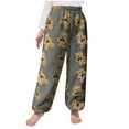 thumbnail image 1 of Utoimkio Toddler Boy Girls Plush Warm Pajama Pants Soft Comfortable Lounge Pants for Kids 4-12 Years, 1 of 5