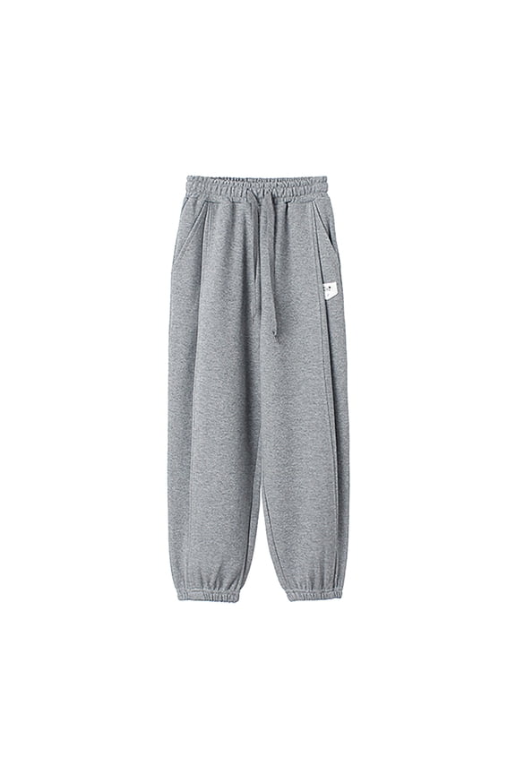 Toddler Boy Girls Solid Color Plush Warm Sweatpants Active Jogger Pants Casual Pull-On Pants Drawstring Sweat Pants for Little Boys Girls 4-12 Years