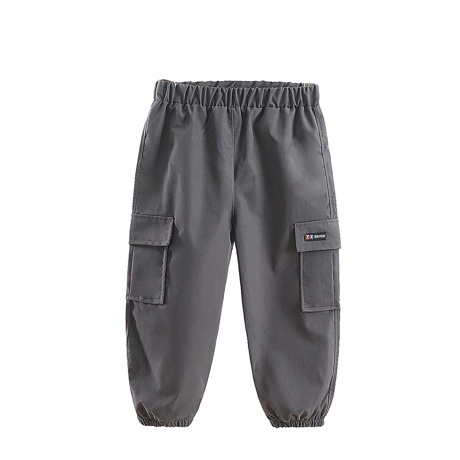 Boys Denim Cargo Trousers