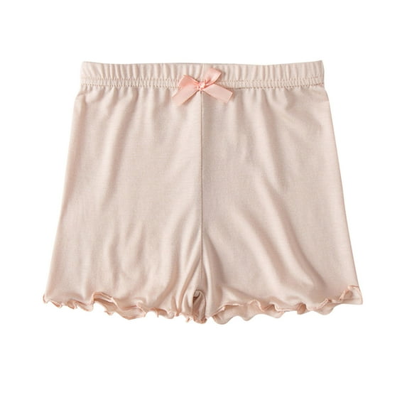 Utoimkio Toddler Girls Bike Shorts Elastic Waist Bow Dance Shorts Breathable and Sofety Shorts Toddler Girls Summer Underwear
