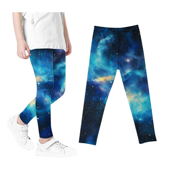 Utoimkio Toddler Girls Leggings High Waisted Stretchy Yoga Pants Soft Comfortable Leggings for Girls Size 3-12T