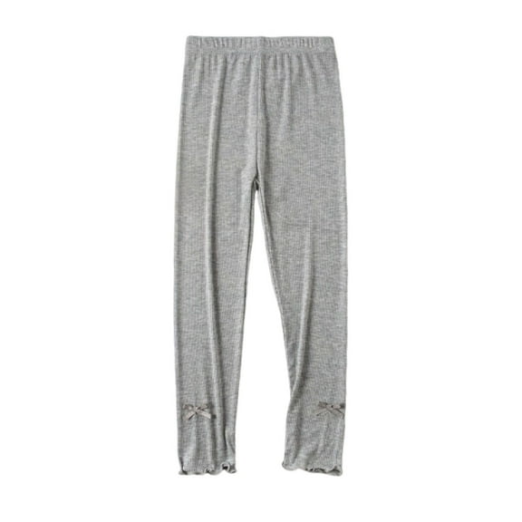 Utoimkio Toddler Girls Solid Color Breathable Leggings Stretchy Home Pajamas Pants for Kids Daily Wear