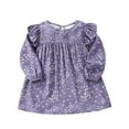 thumbnail image 1 of Utoimkio Toddler Girls Tutu Dress Floral Print Long Sleeve Party Dress Girls Casual Clothes Size 2-7Y, 1 of 4