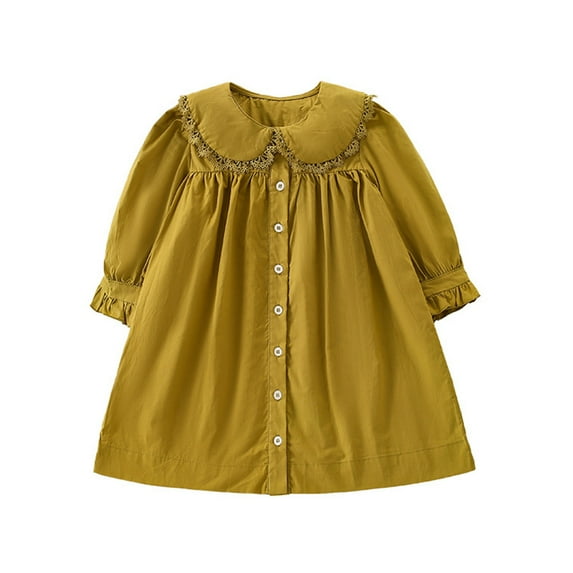 Utoimkio Toddler Girls Tutu Dress Long Sleeve Party Dress Girls Casual Clothes Size 2-7Y