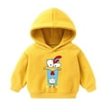 thumbnail image 1 of Utoimkio Toddler Kid Boy Girls Long Sleeve Hooded Sweatshirts Cute Print Pullover Top Fall Blouses for Kids, 1 of 3