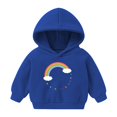 thumbnail image 1 of Utoimkio Toddler Kid Boy Girls Long Sleeve Hooded Sweatshirts Cute Print Pullover Top Fall Blouses for Kids, 1 of 3