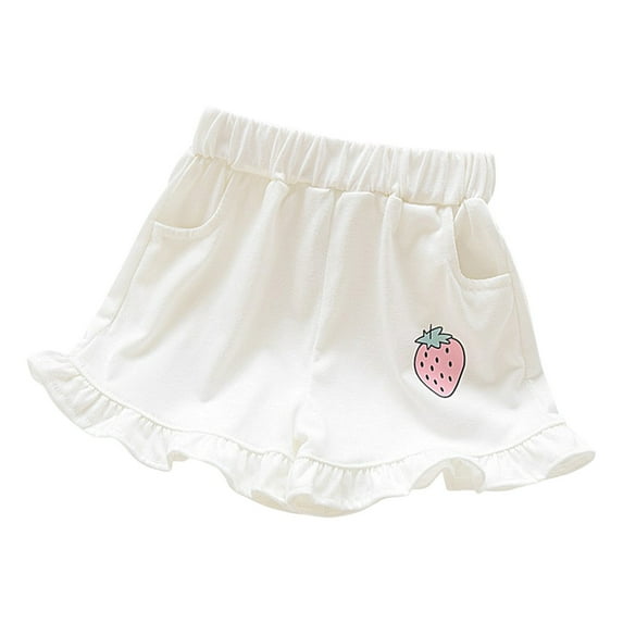 Utoimkio Toddler Little Girls Casual Skirts Skorts Elastic Flared Plain Pleated Skirts for Girls