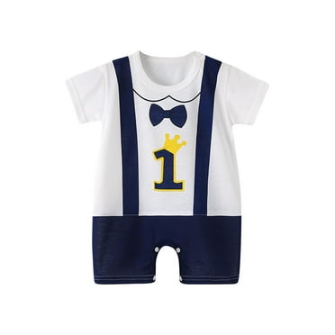 Utoimkio Clearance Unisex Baby Boy Girl Rompers Short Sleeve Jumpsuit Summer Overall Clothes Size 0-24M