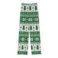 thumbnail image 1 of Utoimkio Unisex Boys Girls Christmas Snowflake Elk Print Pajama Pants Sleep Pants Soft Elastic Waist Kids Pajama Bottoms Christmas Lounge Pants with Pockets for Little Boy Girls 4-14 Years, 1 of 3