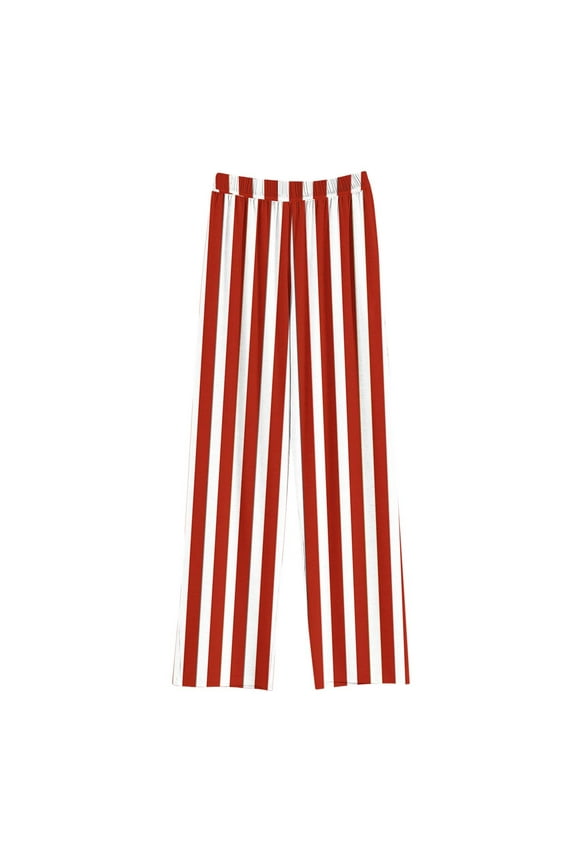 Unisex Boys Girls Pajama Pants Sleep Pants Soft Elastic Waisted Kids Pajama Bottoms Striped Print Lounge Pants with Pockets for Little Boy Girls 4-14 Years