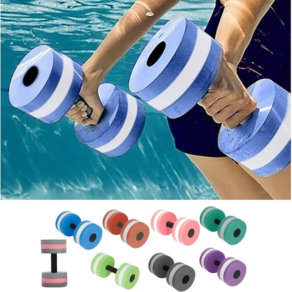 Utoimkio Water Dumbbells,Water Aquatic Exercise Dumbells Foam Barbells Hand Bars Pool Resistance for Men Women Yoga Barbell Exercise Fitness Equipment Water Fitness Tools
