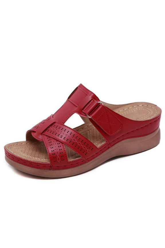Wedge Sandals for Women Wide Width Summer Casual Beach Sandals for Women with Arch Support Casual Walking Shoes