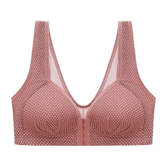 Utoimkio Clearance Wireless Bras for Women Front Closure Push Up Bras for Women Comfort Breathable Everyday Bras