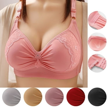 Utoimkio Clearance Wireless Bras for Women Full Coverage Comfort Breathable Plus Size Bras for Women No Underwire Everyday Bras