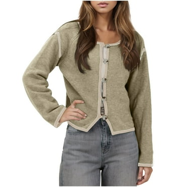 Utoimkio Clearance Women's 2024 Fall V Neck Sweater Long Sleeve Ribbed Knit Casual Slim Fitted Pullover Tops for Women