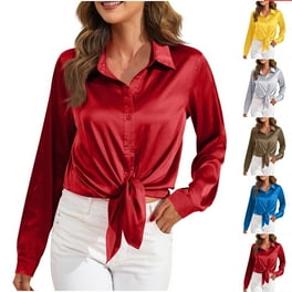 Womens dress shirts walmart hot sale