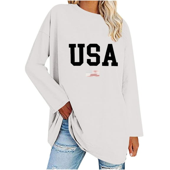 Utoimkio Women's Casual Fall Tops 2025 Crewneck Long Sleeve Shirts Dropped Shoulder Loose Fit Basic T Shirts Fall Tee Clothes