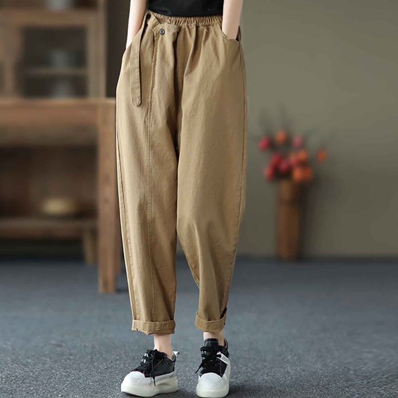 Utoimkio Women's Casual Loose Lounge Pants High Waisted Straight Leg Trousers Pants for Women