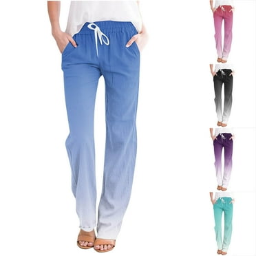Utoimkio Clearance Women's Casual Loose Straight Leg Sweatpants Drawstring Jogger Sweat Pants Summer Workout Running Lounge Pants with Pockets