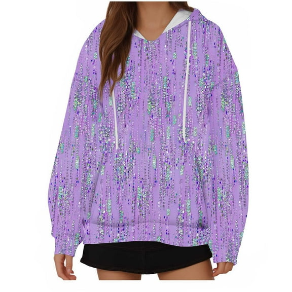 Utoimkio Women's Cute Hoodies Long Sleeve Sweatshirts for Women Loose Fit Graphic Hoodie Pullover Tops Fall Winter Clothes