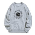 thumbnail image 1 of Utoimkio Women's Floral Print Pullover Tops 2025 Fall Clothes Long Sleeve Loose Fit Crewneck Sweatshirts for Women Plus Size, 1 of 3