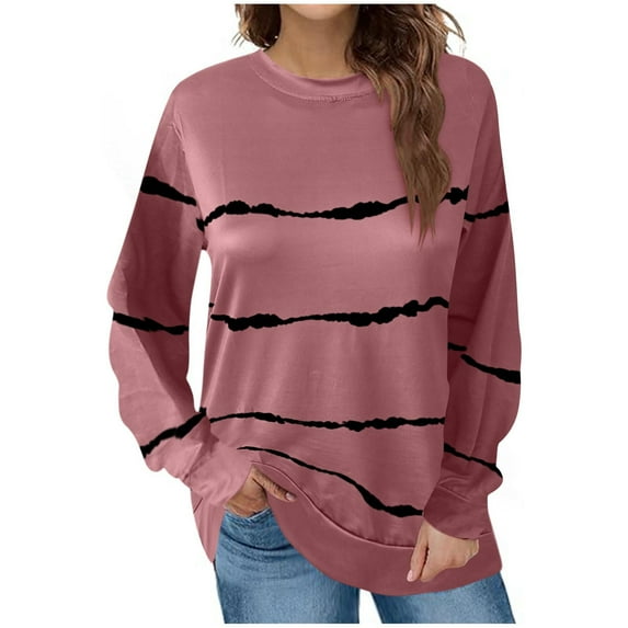 Utoimkio Women's Long Sleeve Shirts Fall Tops Casual Loose Fit Dressy Fashion Basic Outfits Trendy Clothes 2025