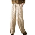 thumbnail image 1 of Utoimkio Women's Loose Wide Leg Casual Cozy Lounge Pants Thick Warm Casual Sweatpants Comfy High Waisted Pants with Pockets, 1 of 5