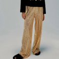 thumbnail image 1 of Utoimkio Women's Nightclub Sequin Work Pants High Waisted Loose Work Pants for Women, 1 of 7