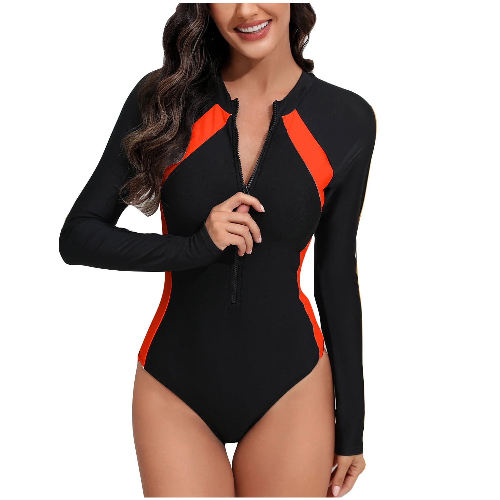 ウェア WORK OUT SEPARATE ONE-PIECE Women Workout Jumpsuits, Front Zipper One Piece Bodysuit