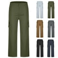 thumbnail image 1 of Utoimkio Women's Straight Leg Work Pants Summer Casual Loose Cargo Pants Casual Trousers with Pockets, 1 of 6
