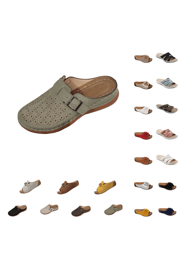 Clogs for Women Slip On Shoes Comfortable Closed Toe Platform Sandals Womens Summer Dressy Sandals
