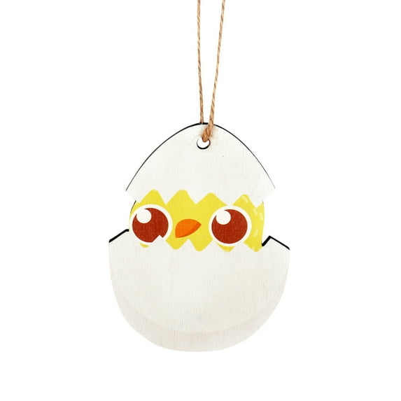 Utoimkio Easter Baskets for Kids 2022 Easter Chick Decoration Wooden Crafts Pendant Decoration Creative Pendant Easter Decor