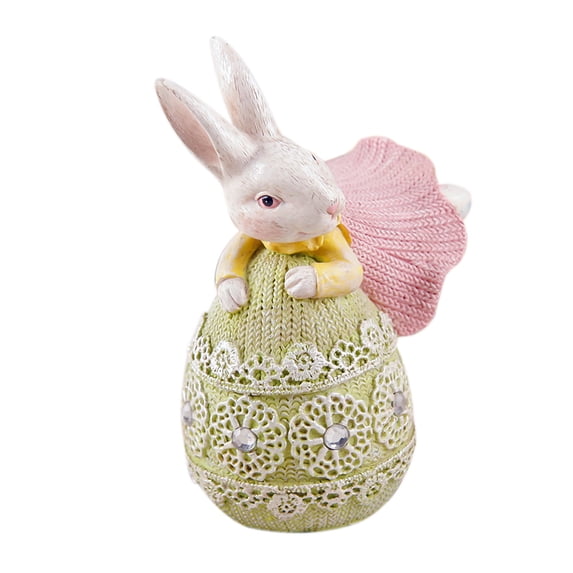 Utoimkio Easter Bunny Gnomes Decorations for Home,Easter Rabbit Gnomes Resin Tabletop Decor Easter Gifts for Kids