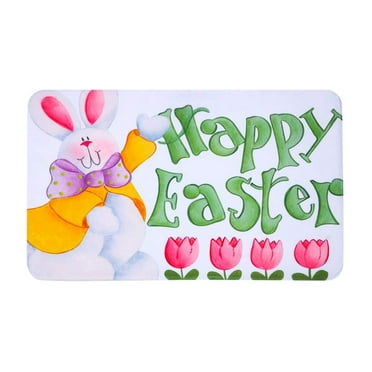 Utoimkio Easter Decorations Bunny Decor Easter Day Welcome Doormats Home Carpets Decor Carpet Living Room Carpet Easter Decor