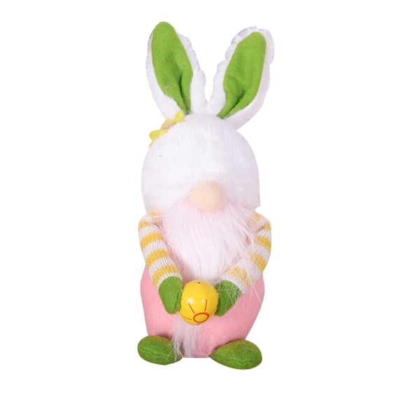 Utoimkio Easter Decorations for the Home Easter Cartoon Bunny Shape Cute Faceless Doll Candy Jar Decoration Ornaments Easter Decor