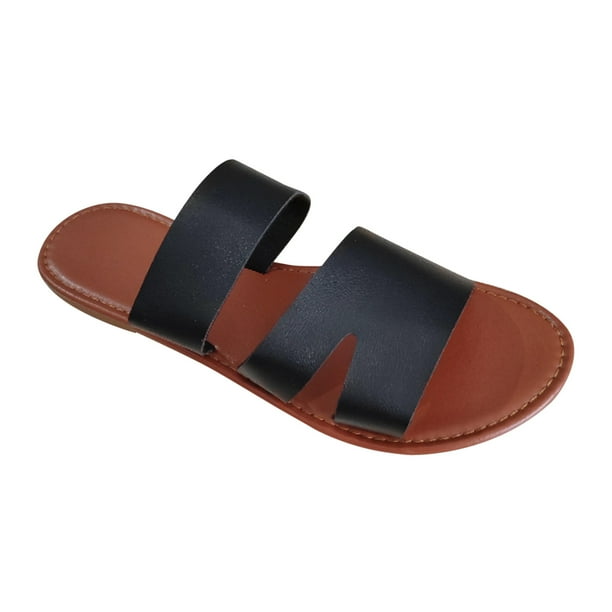 Utoimkio Flat Sandals for Women Clearance Under 10 Summer Flat Shoes with Women s Sandals and Casual Open Toe Slippers