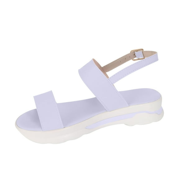 Utoimkio Flat Sandals for Women Under $10 Summer Ladies Women Flat Thick Soled Shoes Casual Beach Sandals