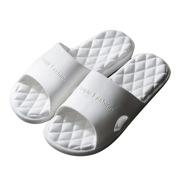 Utoimkio Flat Sandals for Women Under $10 Women Men Slippers Home Couple Shoes Indoor Outside Soft Soled Bathroom Bath Slippers