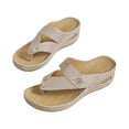 thumbnail image 1 of Utoimkio Flat Sandals for Women Under $10 Women's Summer Casual Comfortable Slippers Platform Flip Flops Slippers, 1 of 7