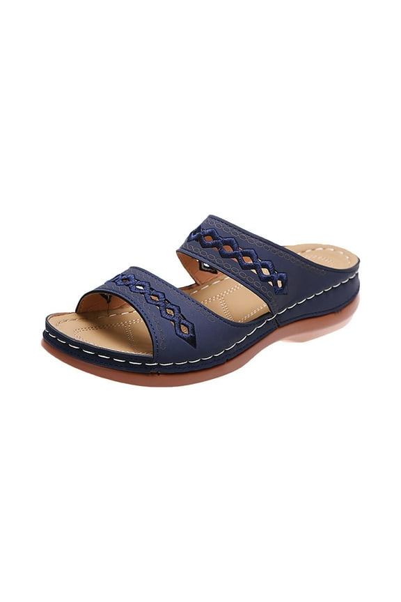 Flat Sandals for Women Summer Women's Ladies Casual Sandals Wedges Shoes Outdoor Slippers