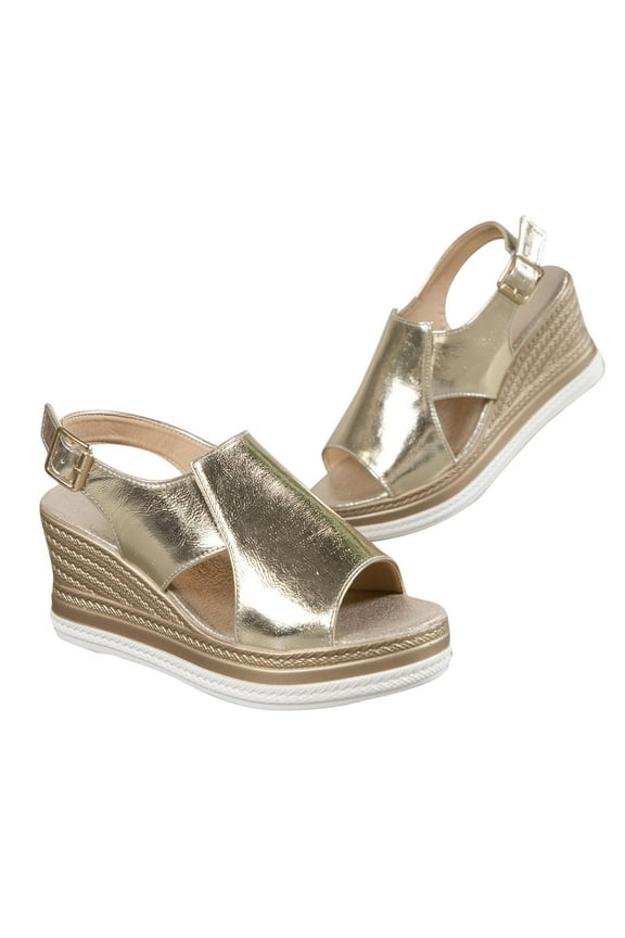 Flat Sandals for Women Summer Women's able Slippers One Line Buckle Sponge Cake Thick Sole Beach Sandals