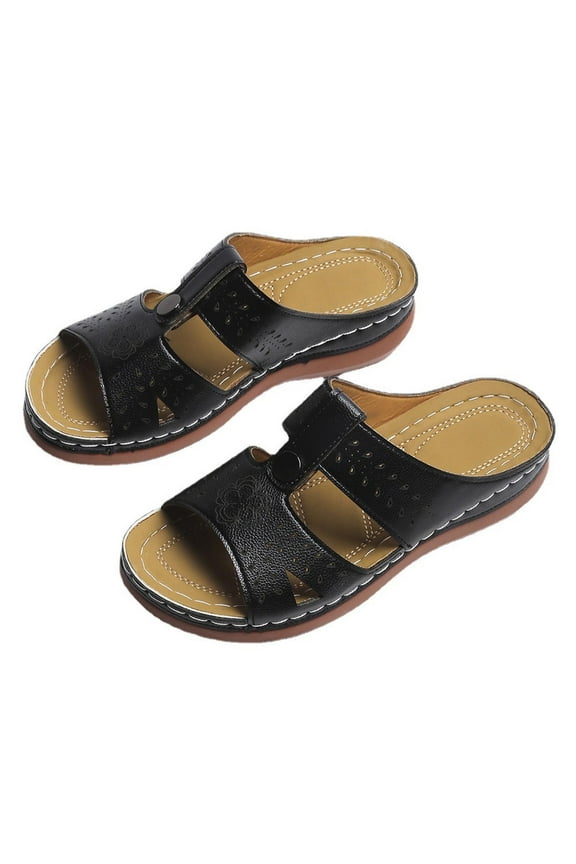 Flip Flops for Women Size 8 Summer Ladies Fish Mouth Sandals Casual Footwear Casual Roman Slippers