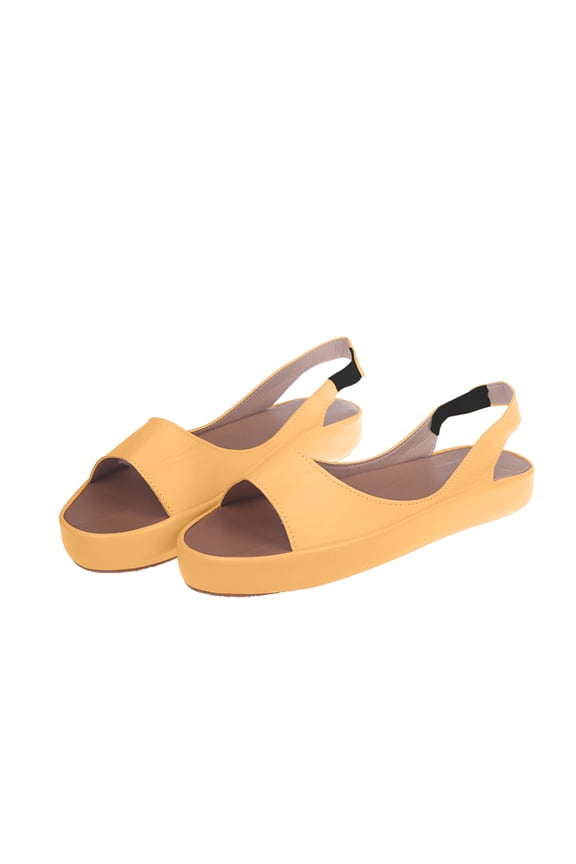 Flip Flops for Women Size 8 Summer Ladies Sandals Casual Footwear Solid Color Women's Casual Fish Mouth Thick Bottomed Sandals