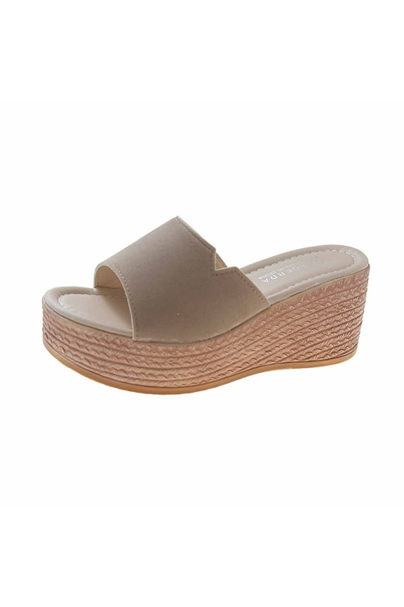 Flip Flops for Women Size 8 Women's Wedge Sandals Open Toe Platform Sandals