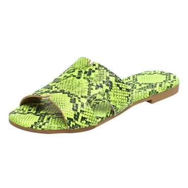 Utoimkio Flip Flops for Women Wide Width Women's Posh Sandals Ladies Summer Casual Flat Heel Slip On Sandals