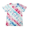 thumbnail image 1 of Utoimkio Girls Tie Dye Short Sleeve T-shirts Casual Loose Crewneck T Shirts Summer Short Sleeve Tee Tops, 1 of 1
