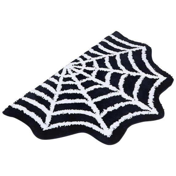 JoyMoreHome Halloween Spider Net Door Mats 15.7x23.6 Inch Halloween Welcome Doormats Non-slip Entrance Floor Door Rug for Home Kitchen Front Door Halloween Decorations